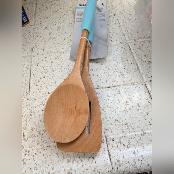 New Cuisinart Wood Spoon & Spatula Set From Ross Department Store - Picture 1 of 8